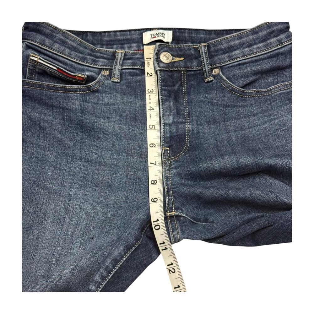 Tommy Jeans Straight Leg Jeans Size 6 W28 Medium Wash Blue Denim - Picture 4 of 7